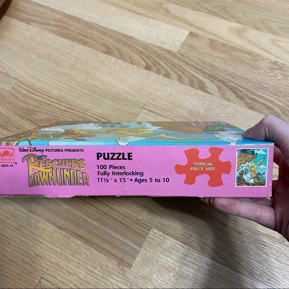 Rescuers Down Under Vintage Puzzle Disney 100 Pieces Kids Toy